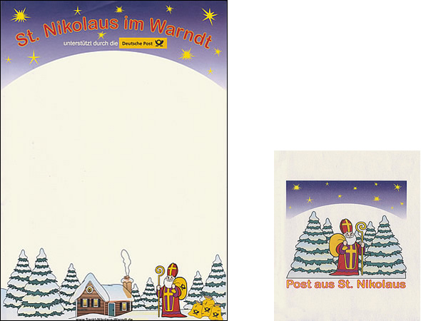 Right: motif on matching envelope