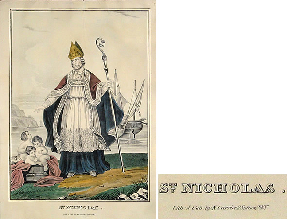 St. NICHOLAS<br />Lith. & Pub. by N. Currier, 2 Spruce St. N.Y.
