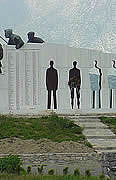 Memorial, 5 miles north of the village, to the 218 Distomo villagers killed in the Nazi massacre  10 June 1944