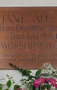Plaque in honor of Jane Austen, north wall of the nave