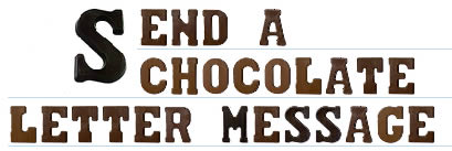 Send a chocolate letter message