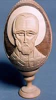 Icon image carved in relief