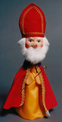 Red and gold hand puppet