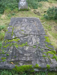 Full-length grave slab