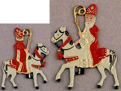 St Nicholas on horse Ornament