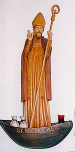 Statue in boat