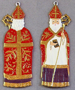 Flat St Nicholas Ornament
