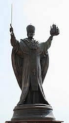 Bronze St. Nicholas statue