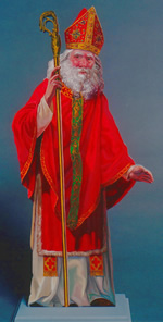 St Nicholas with staff