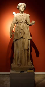 Standing marble figure