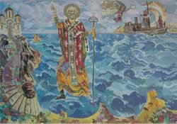 Nicholas calming the sea
