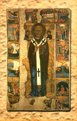 Icon with scenes of Nicholas' life