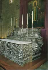 Silver altar, side chapel