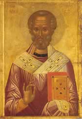 Icon in burgundy