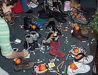 Reclaiming filled shoes