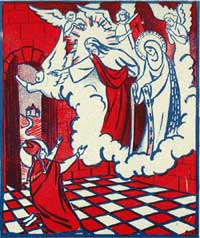 Mary and Jesus appear to Nicholas