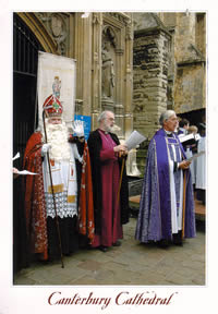 St Nicholas in front of Canterbury Cathedral