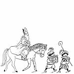 St Nicholas on horse