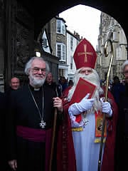 Arhbishop Williams with Saint Nicholas