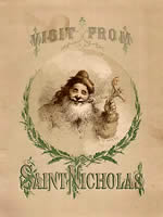 Santa head with pipe