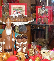 Chocolate Saints in Window Display