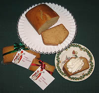 St Nicholas Gingerbread loaves and serving on plate