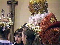 St Nicholas with angels