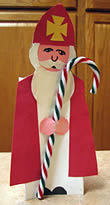 St Nicholas candy cane holder