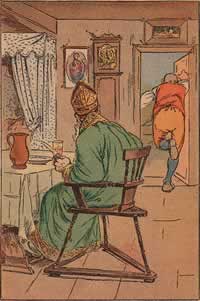 St Nicolas at table