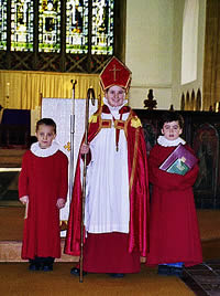 Boy Bishop with attendants