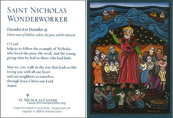 St Nicholas Prayer Card II