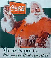 Jolly Santa with Coke