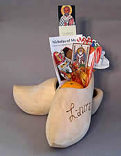 Wooden shoes with treats