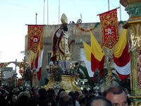Statue in procession