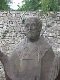 Bronze Russian Eastern Bishop Nicholas Statue