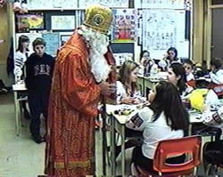 St Nicholas in classroom