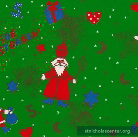 Sinterklaas Wrapping Paper St Nicholas Center