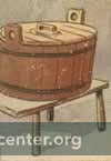 Large wooden barrel