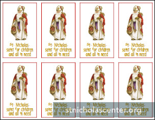 St Nicholas Helper Card