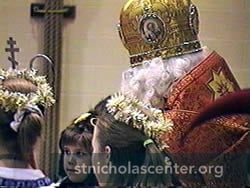 St Nicholas with angels