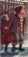 Two children outside