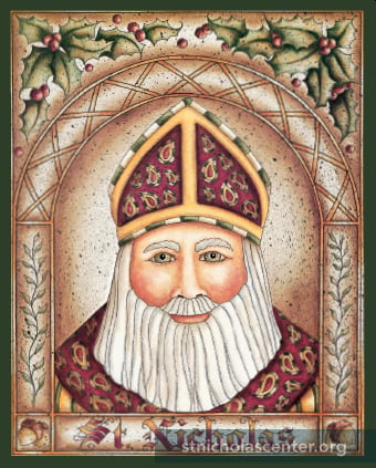 St Nicholas prayer card