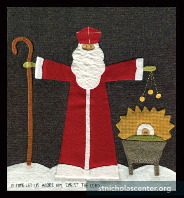 St Nicholas prayer card
