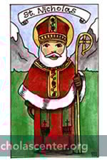 St Nicholas holy card