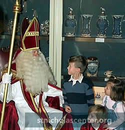Sinterklaas with children